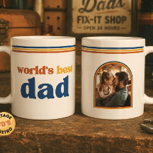 Personalisierter Weltbester-Vater-Foto-Retro-Vinta