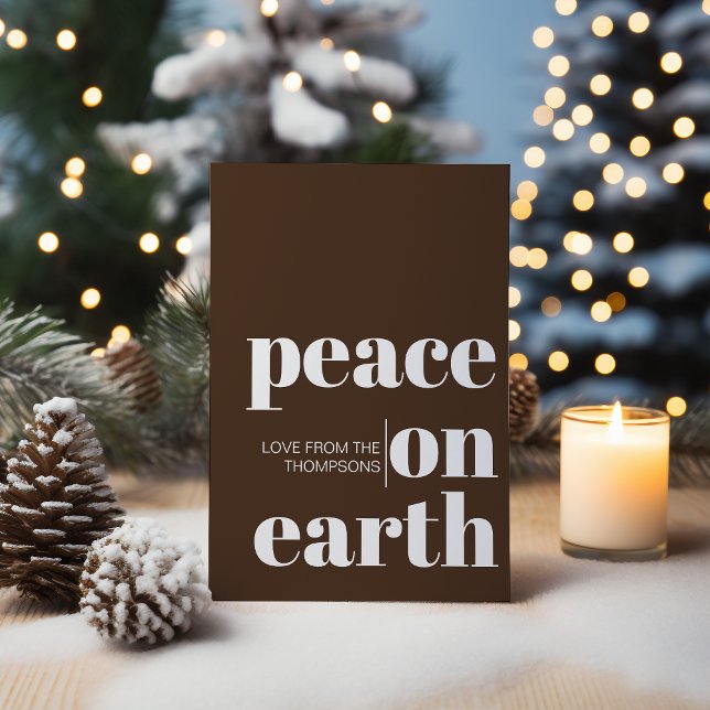 Personalisierter Weltfrieden Weihnachten Minimalis (Von Creator hochgeladen)