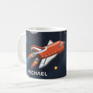 Personalisierter Weltraum-Galaxie-Shuttle-Reise Kaffeetasse