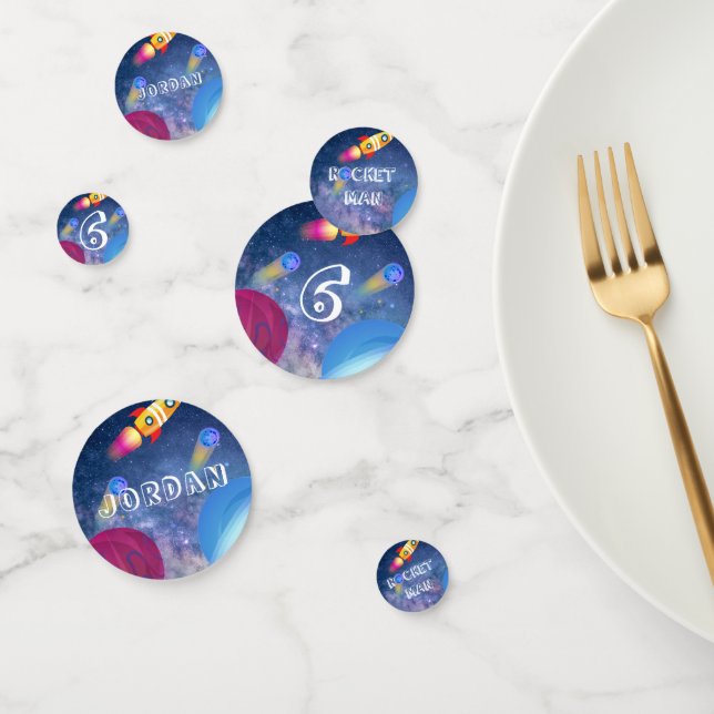 Personalisierter Weltraumtag Konfetti (Gruppe)
