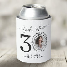 Personalisierter 'Wer wird 30' Foto-Geburtstag