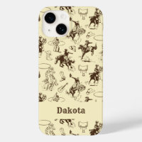 Personalisierter Western Cowboy Rodeo Pferde
