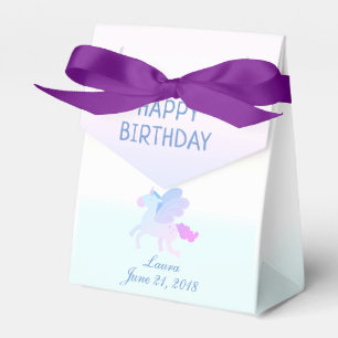 Personalisierter Whimsical Happy Birthday Unicorn Geschenkschachtel