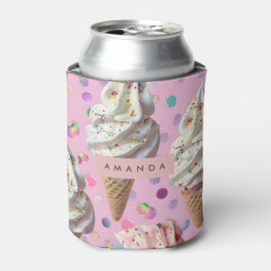 Personalisierter Whimsischer Pastell-Eiscreme-Tra Dosenkühler