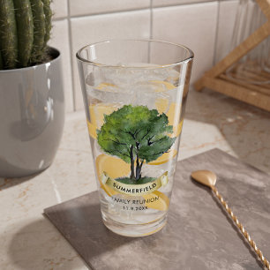 Personalisierter Wiedersehen-Baum-Cousin Glas