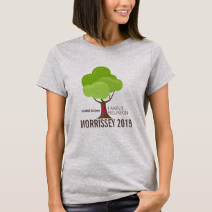 Personalisierter Wiedersehen-Baum Herz T-Shirt