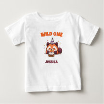 Personalisierter Wild One Roter Panda Erster Gebur