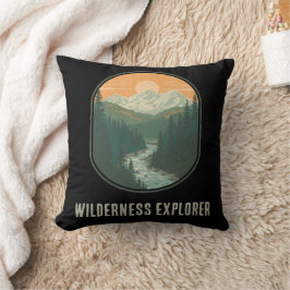 Personalisierter Wilderness Explorer Berg Kissen