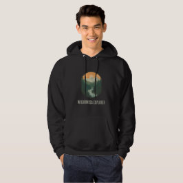 Personalisierter Wildernis-Explorer Retro-Berg-Ho Hoodie
