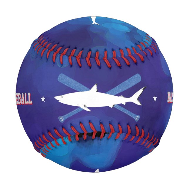personalisierter Wildhai Baseball (Vorderseite)