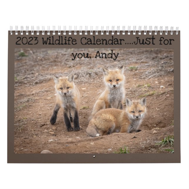 Personalisierter Wildtierkalender 2023 Kalender (Titelbild)