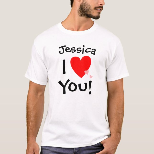 Personalisierter Wille heiraten Sie mich T-Shirt (Vorderseite)