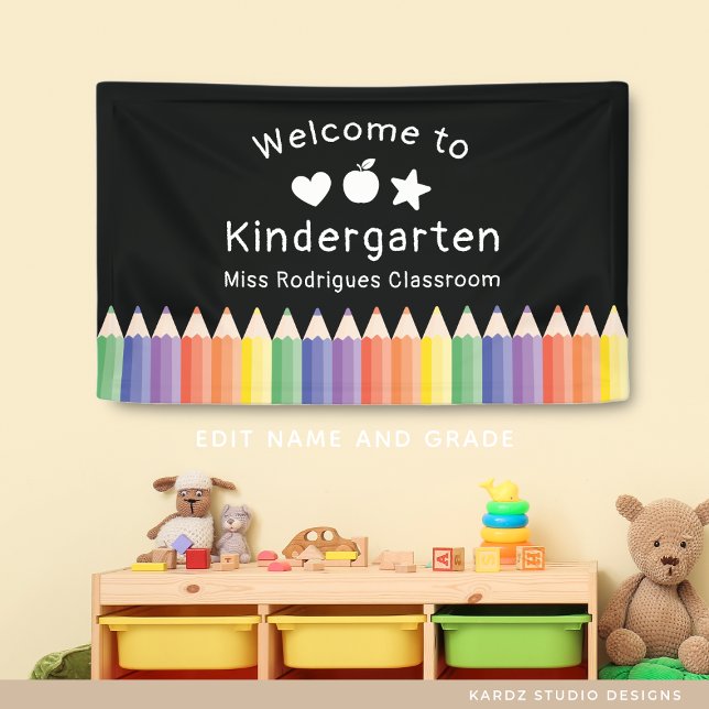 Personalisierter Willkommen zurück zum Kindergarte Banner (Von Creator hochgeladen)