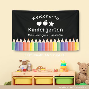 Personalisierter Willkommensgruß für den Kindergar Banner