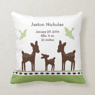 Personalisierter Willow Hirsche Kissen Keepake