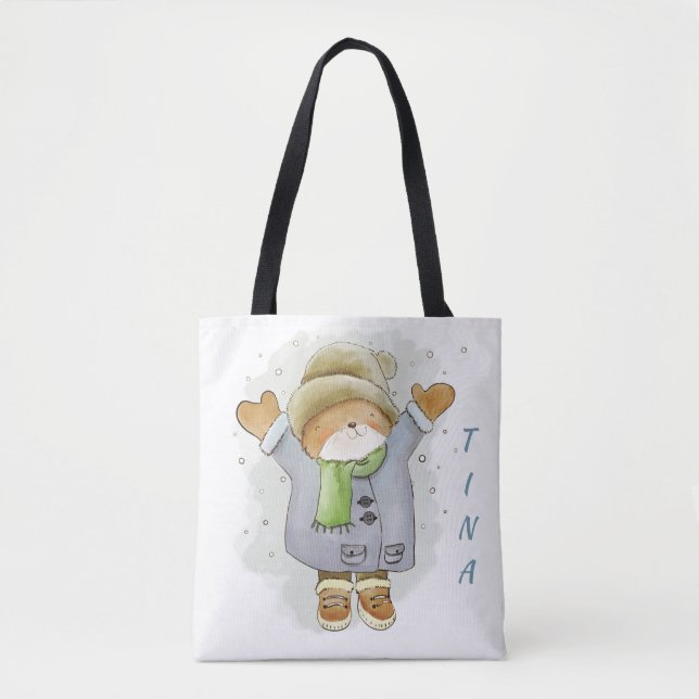 Personalisierter Winterbär (Vorderseite)