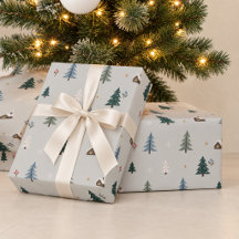 Personalisierter Winterwald-Weihnachtsbaumverpacku