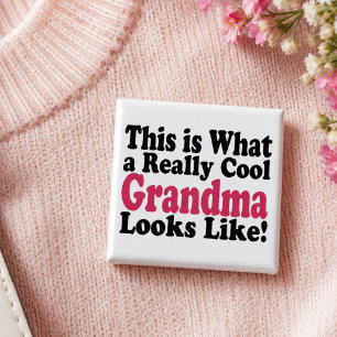Personalisierter Wirklich Cooler Oma Sieht Aus Wie Button