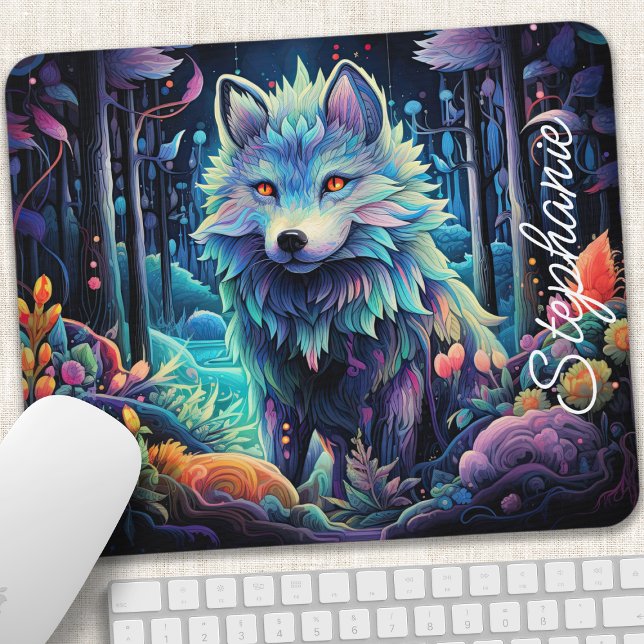 Personalisierter Wolf Pup Mousepad (Von Creator hochgeladen)