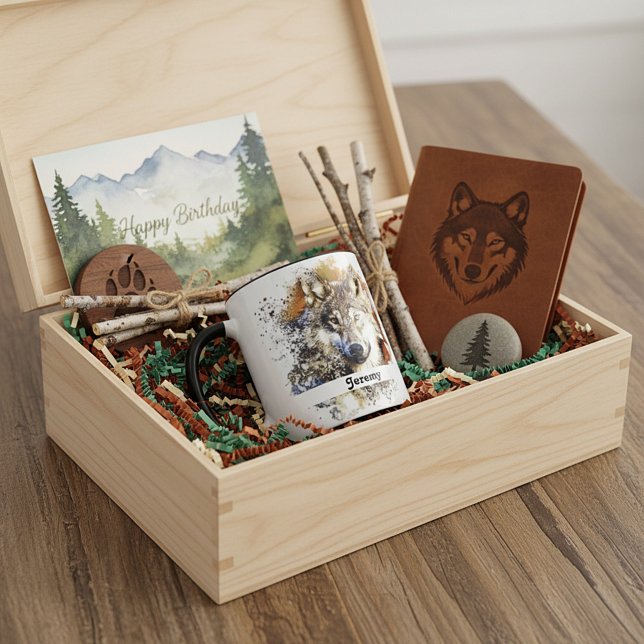 Personalisierter Wolf   Tasse (Von Creator hochgeladen)