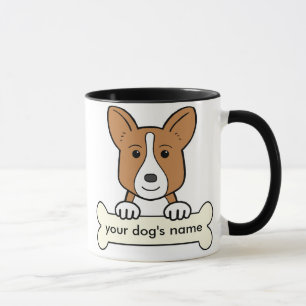 Personalisierter Wolljacken-WaliserCorgi Tasse