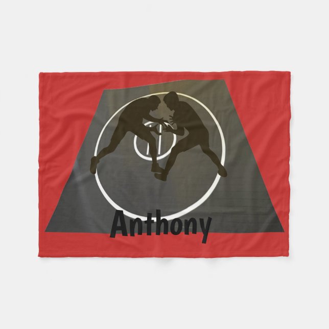 Personalisierter Wrestling auf der Fleecedecke (Vorderseite (Horizontal))