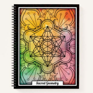 Personalisierter Würfel für Sacred Geometry Metatr Notizbuch