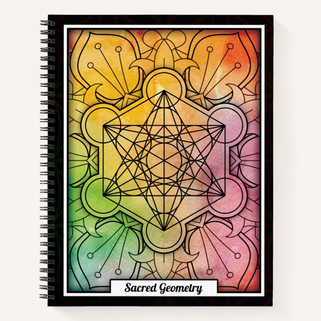 Personalisierter Würfel für Sacred Geometry Metatr Notizbuch (Vorderseite)