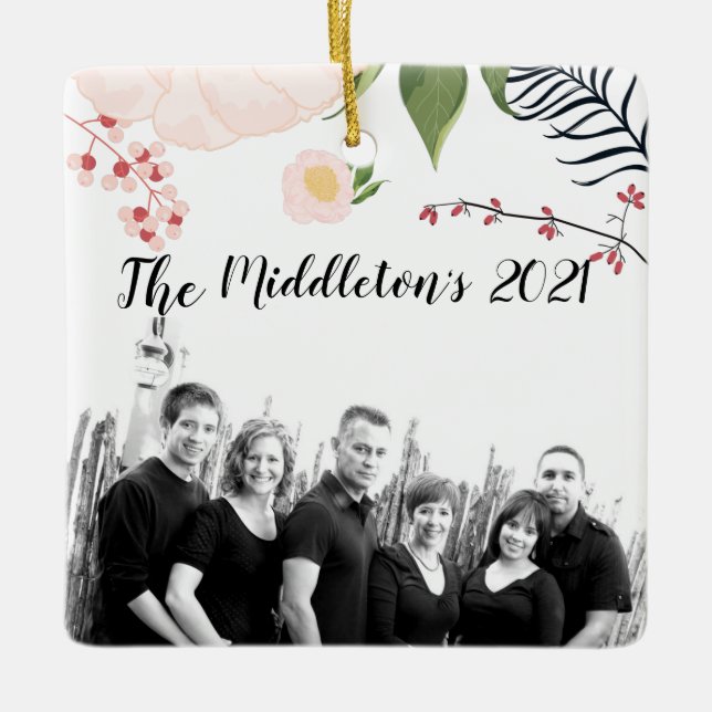 Personalisierter XMAS Ornament Baby Pink Cosmos au (Vorderseite)