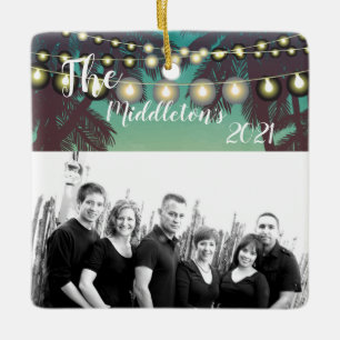 Personalisierter XMAS Ornament Beach Sonnenunterga