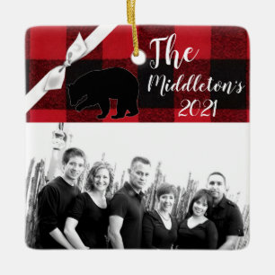 Personalisierter XMAS Ornament Roter Buffalo Karie