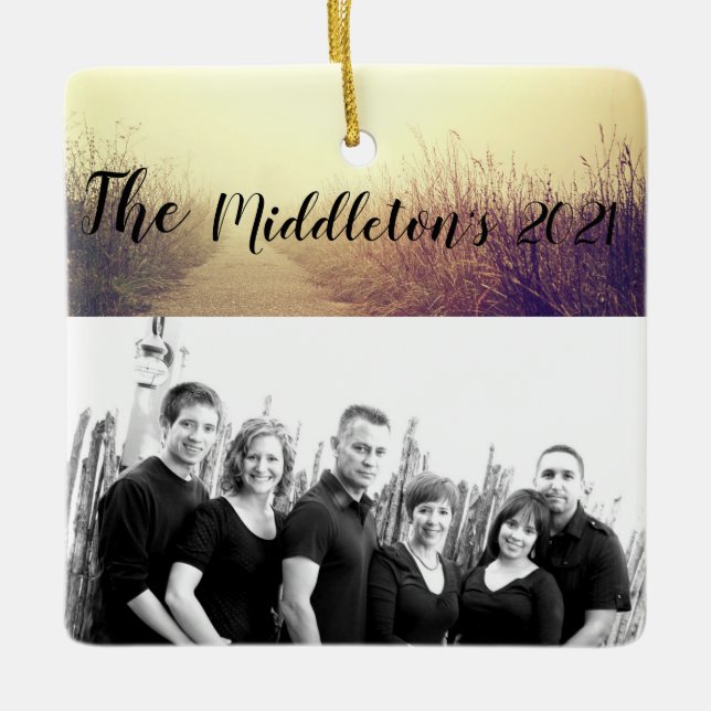 Personalisierter XMAS Ornament Sonnenaufgang Weg z (Vorderseite)