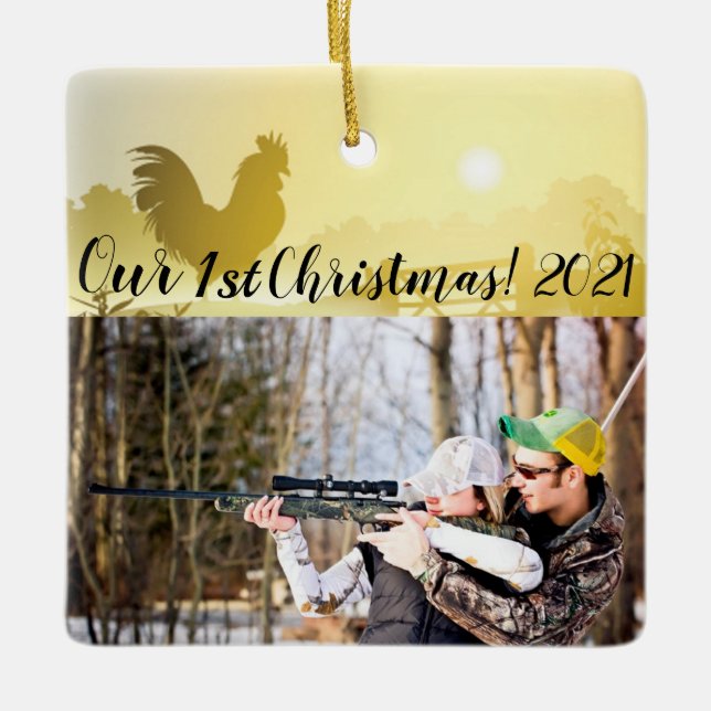 Personalisierter XMAS Ornament Sonniger Morgen Far (Vorderseite)