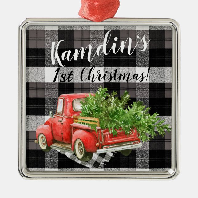 Personalisierter XMAS Ornament Truck Buffalo Karie (Vorne)
