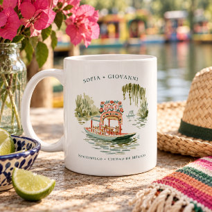 Personalisierter Xochimilco Mexico-Reisebecher Kaffeetasse