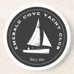 Personalisierter Yachtclub. Benutzerdefiniertes Se Getränkeuntersetzer