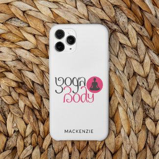 Personalisierter Yoga-Körper mit Yoga-Pose Grafik Case-Mate iPhone Hülle