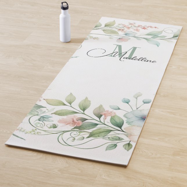 Personalisierter Yoga-Mat mit wilden kleinen Blume Yogamatte (Beispiel)
