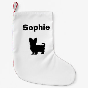 Personalisierter Yorkshire-Terrier-Strumpf Kleiner Weihnachtsstrumpf