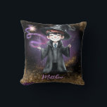 Personalisierter Zauberer Junge Son Birthday Gesch Kissen<br><div class="desc">Whimsical und magische Zauberer und Hexen lustige Jungen Geburtstagsgeschenk.</div>