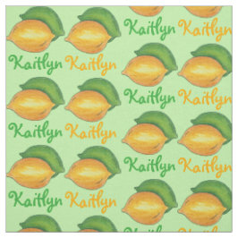 Personalisierter Zitronenfrüchte Limon Stoff