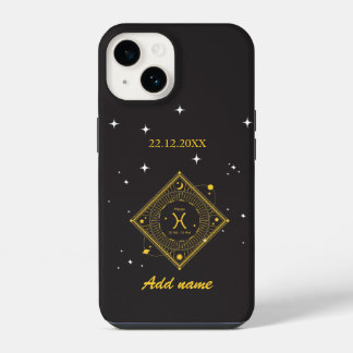 Personalisierter Zodiac-Individuelle Name iPhone 14 Hülle