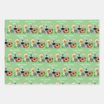 Personalisierter Zootier Geburtsdatum Grüne Leaf