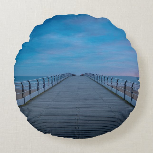 Personalisierter Zuhause-Dekor für benutzerdefinie Rundes Kissen (Vorderseite)