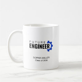 Personalisierter zukünftiger Ingenieur-Abschluss Kaffeetasse