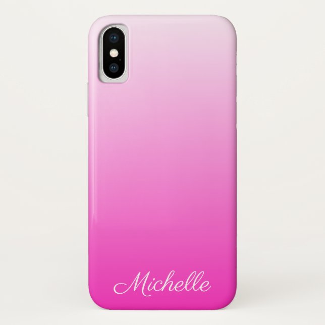Personalisierter zweifarbiger Farbverlauf ombre ho Case-Mate iPhone Hülle (Rückseite)