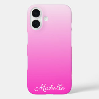 Personalisierter zweifarbiger Farbverlauf ombre ho iPhone 16 Hülle
