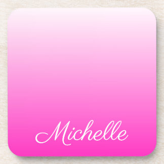 Personalisierter zweifarbiger Farbverlauf ombre ho Getränkeuntersetzer