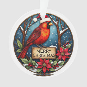 Personalisierter zweiseitiger Kardinal Ornament
