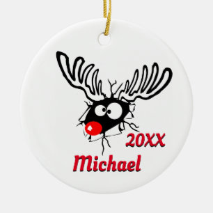 Personalisierter Zwergrube Keramik Ornament